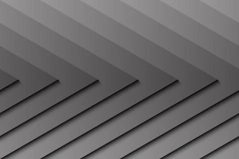 Abstract grey metallic triangles background with paper cutout 3D style イラスト素材