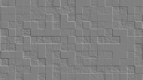 Abstract grey pattern with organic shapes resembling a stone wall texture. Stock Illustration