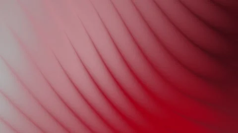 Abstract grey red gradient background with 3d smooth wavy lines in seamless loop Stock Footage 334299831