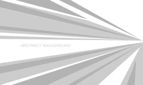 Abstract grey speed direction geometric on white design modern luxury future Stock Illustration