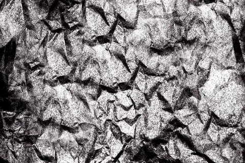 Abstract grey surface with uneven sharp angular rough surface Stock Photos