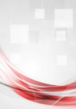 Abstract grey tech background with red waves Abstract grey tech background... Stock Photos