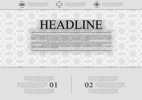 Abstract grey tech corporate design Illustrazione stock