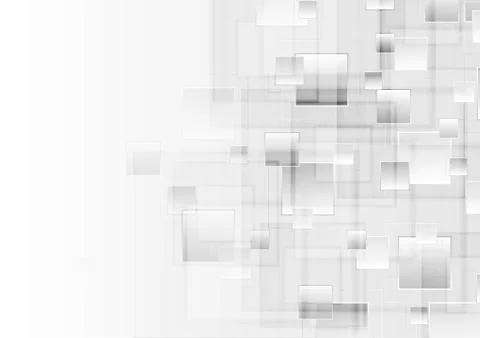 Abstract grey tech geometric glossy squares background イラスト素材