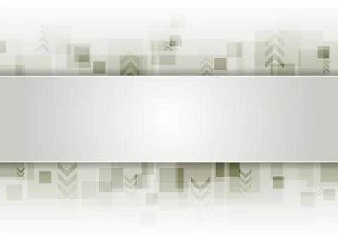 Abstract grey tech vector background Illustrazione stock