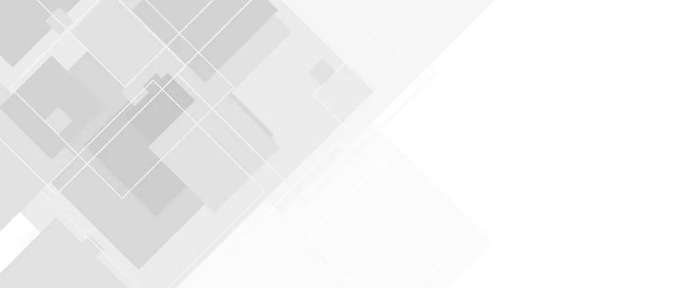 Abstract grey tech vector banner with squares Abstract grey tech banner wi... Stock Photos
