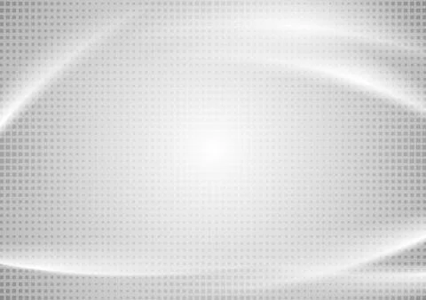 Abstract grey tech wavy background Stock Illustration