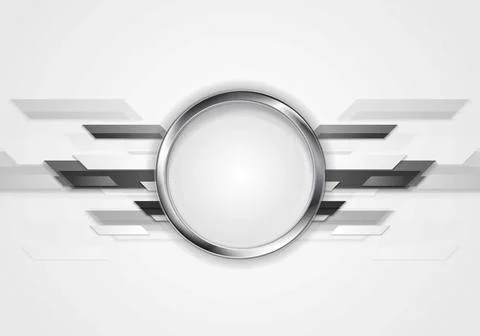 Abstract grey technology design with silver circle Abstract grey technolog... Foto stock