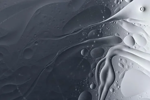 Abstract grey texture with brush strokes, circles Stock Photos