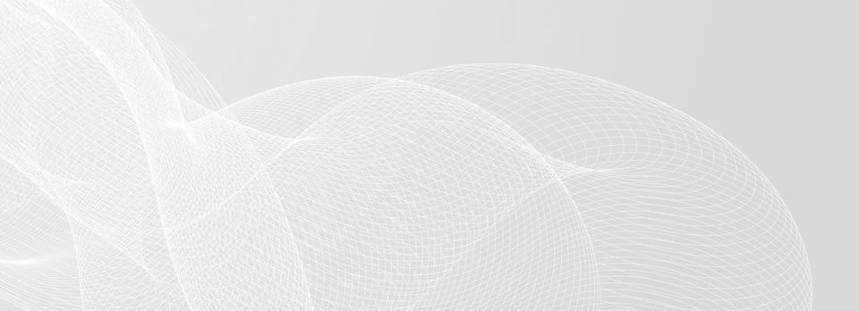 Abstract grey wavy background. Silver flowing wave line pattern. Technology Illustrazione stock