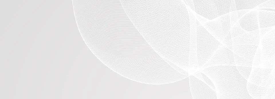 Abstract grey wavy lines pattern. Silver flowing waves background. Technologic Stock Illustration