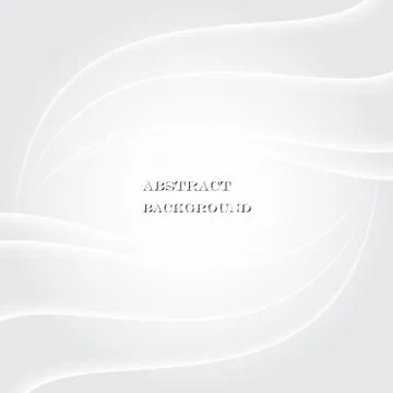 Abstract grey white background art wavy design Stock Illustration