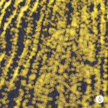 Abstract grid background. 3d technology vector illustration Stock Illustration