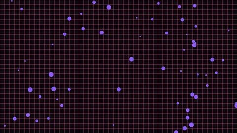 Abstract grid background with glowing blue dots and light effects Stock Illustration