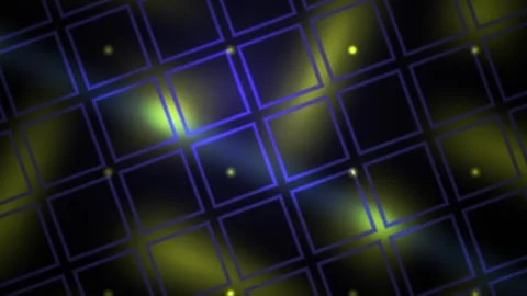 Abstract grid background with glowing lights. Stock Footage 336225956