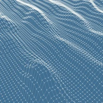 Abstract grid background. Water surface. Vector illustration Stock Illustration