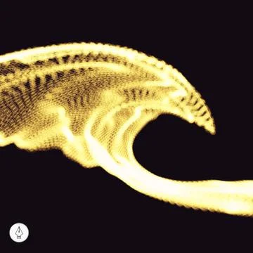 Abstract grid background. Water surface. Vector illustration Stock Illustration