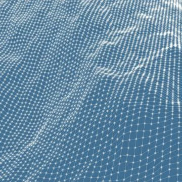 Abstract grid background. Water surface. Vector illustration Stock Illustration