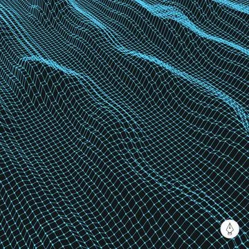 Abstract grid background. Water surface. Vector illustration. Abstract gri... Stock Photos