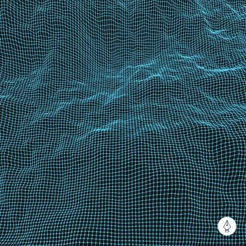 Abstract grid background. Water surface. Vector illustration. Abstract gri... Stock Photos