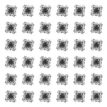 Abstract Grid of Bursting Squares Stock Illustration