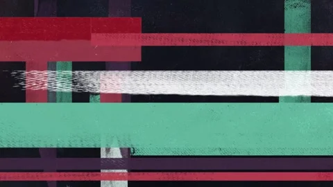 Abstract Grid of Crossing Paint Bars in Teal, Red and White Stock Footage 346783044