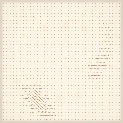 Abstract grid of dots with subtle directional lines, representing data flow.. Stock Footage 347266149