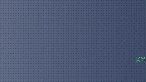 Abstract Grid Evolution: Symbols Forming Structures Stock Footage 301582639
