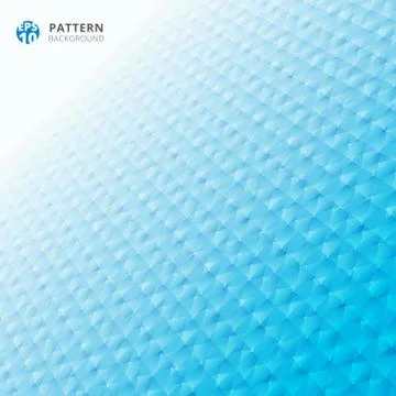 Abstract grid geometric pattern 3d perspective blue color background. Stock Illustration