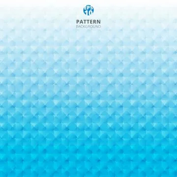 Abstract grid geometric pattern 3d blue color background. Illustrazione stock