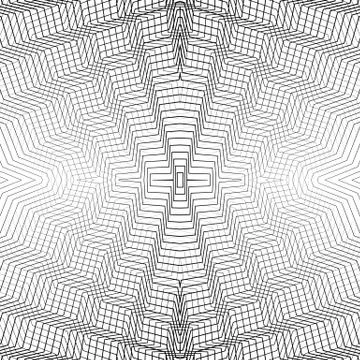 Abstract grid, mesh geometric pattern with thin intersecting lines Illustrazione stock