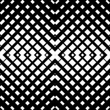 Abstract grid mesh pattern with intersecting lines. Symmetric cellular repeat イラスト素材