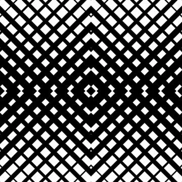 Abstract grid mesh pattern with intersecting lines. Symmetric cellular repeat Stock Illustration