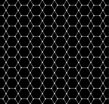 Abstract grid, mesh pattern with nodes. Seamlessly repeatable abstract monoch 스톡 일러스트