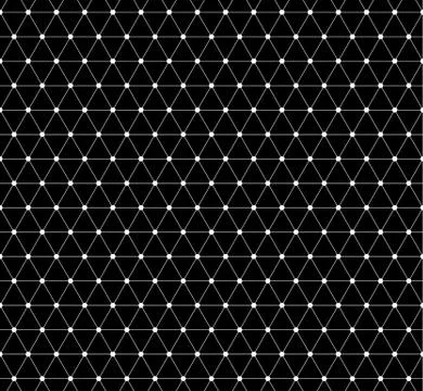 Abstract grid, mesh pattern with nodes. Seamlessly repeatable abstract monoch 스톡 일러스트