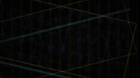 Abstract Grid Pattern with Blue Light Effects. Stock Footage 334492808