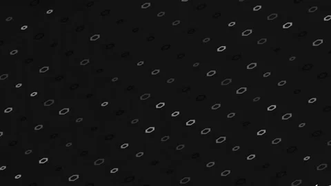 Abstract Grid Pattern Closely Spaced Dots Moving Across a Dark Background Stock Footage 327601702
