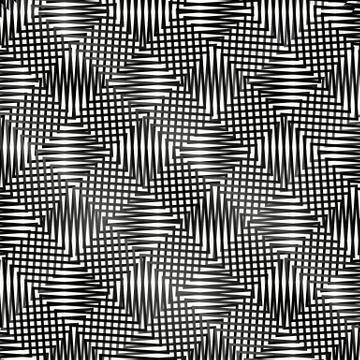 Abstract Grid Pattern With Connected Lines Forming Alternating Squares Stock Illustration
