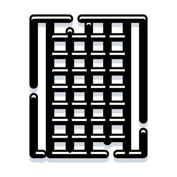 Abstract grid pattern design illustrating structure and framework 스톡 일러스트
