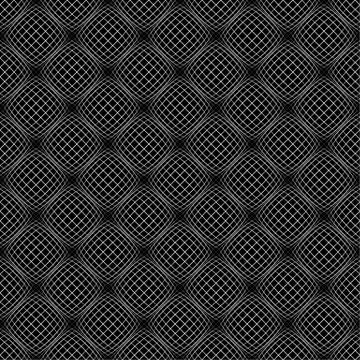 Abstract grid pattern with distorted squares of lines. Abstract repeatable mo Stock Illustration