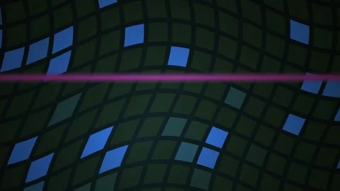 Abstract Grid Pattern with Moving Purple Line and Blue Highlights Stock Footage 343688647