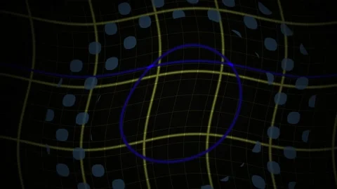 Abstract Grid Patterns with Blue Dots. Stock Footage 339991092
