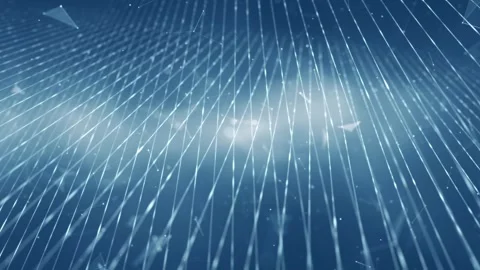 Abstract grid of straight digital lines in a cyberspace network Stock Footage 344793667