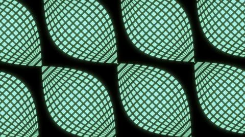 Abstract grid surface in wavy motion. Design. Flowing in diagonal direction Illustrazione stock