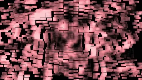 Abstract grid tech smooth waves background Stock Footage 166879438
