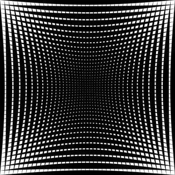 Abstract grid texture with distortion effect Illustrazione stock