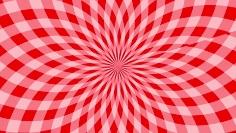 Abstract Groovy Checkered Pattern with Red and Light Red Tones Illustration	 Stock Footage 320372557