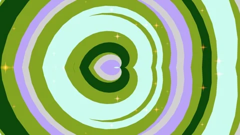 Abstract Groovy Concentric Waves and Stars Background Vídeo Stock 332787393