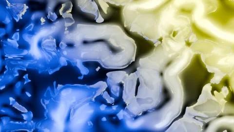 Abstract Ground Animation VJ Loop 4K - Futuristic Music Background Yellow Bl Video stock 296958552