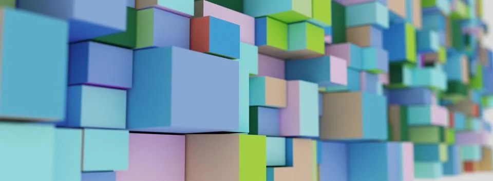 Abstract ground boxes,cubes Stock Photos